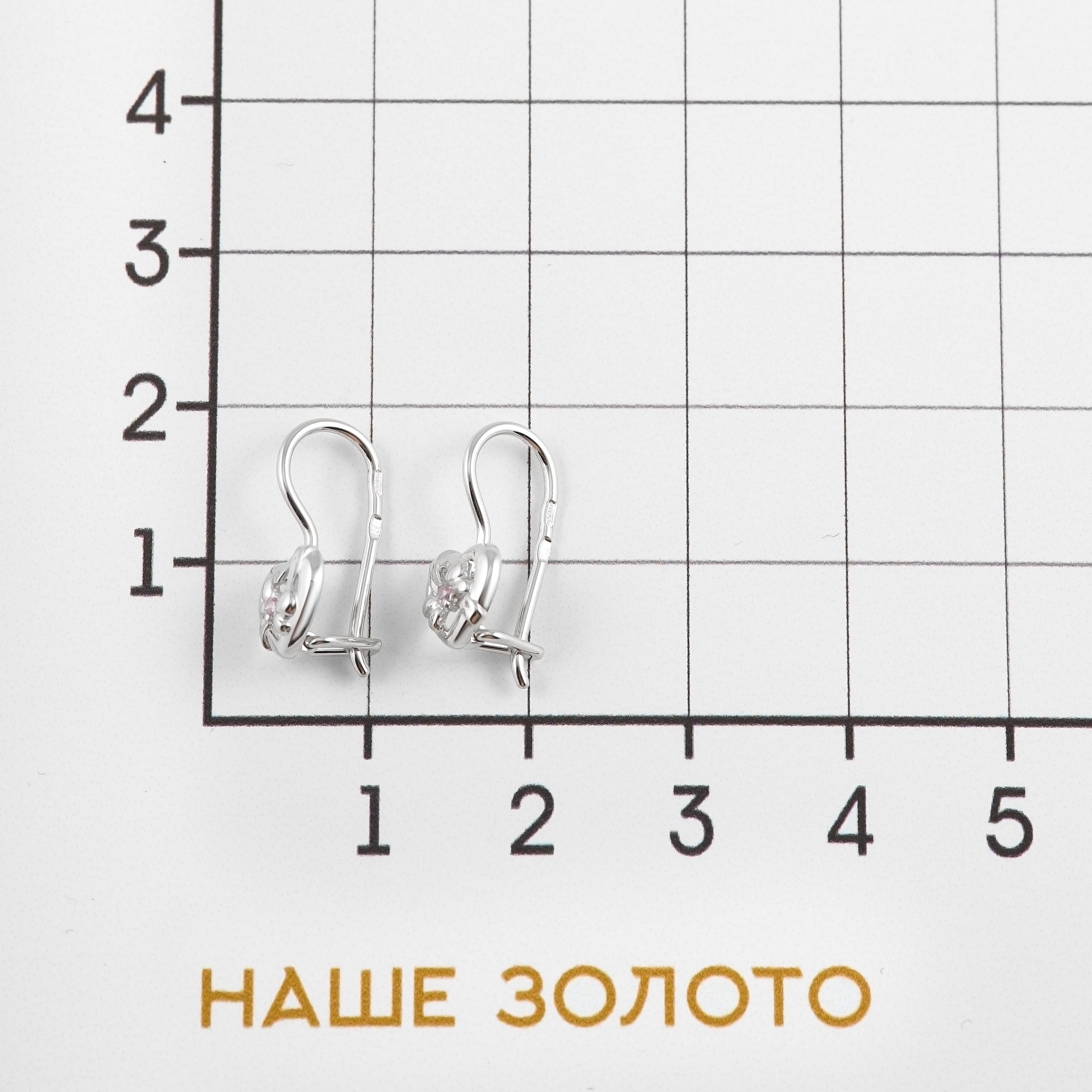 Серебряные серьги детские Иллада   со вставками (фианит) 2ИС121226-5