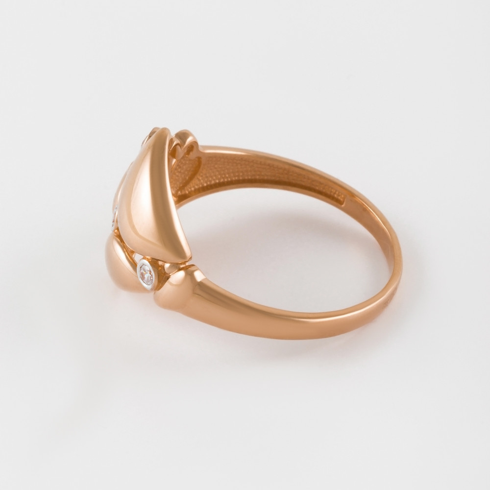 Золотое кольцо Династия из красного золота 585 пробы 7Д012951-1102
