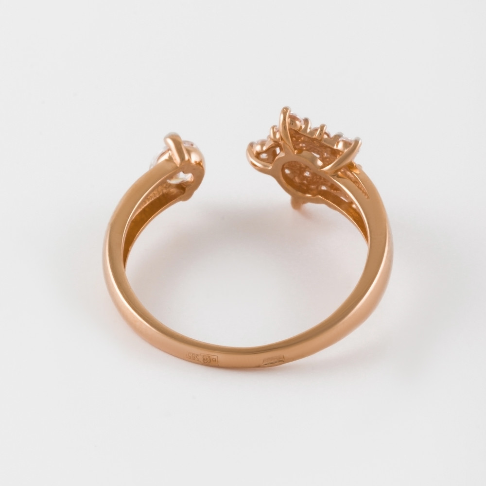 Золотое кольцо Династия из красного золота 585 пробы 7Д010651-1102