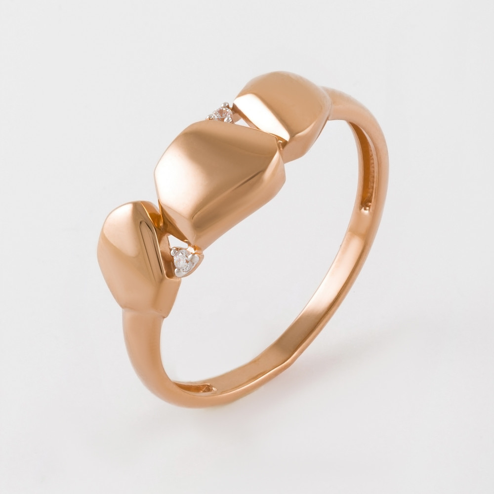 Золотое кольцо Династия из красного золота 585 пробы 7Д011441-1102