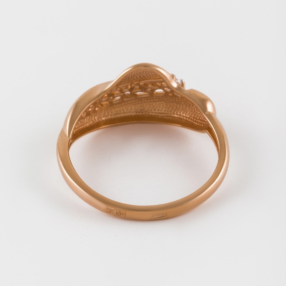 Золотое кольцо Династия из красного золота 585 пробы 7Д011981-1102