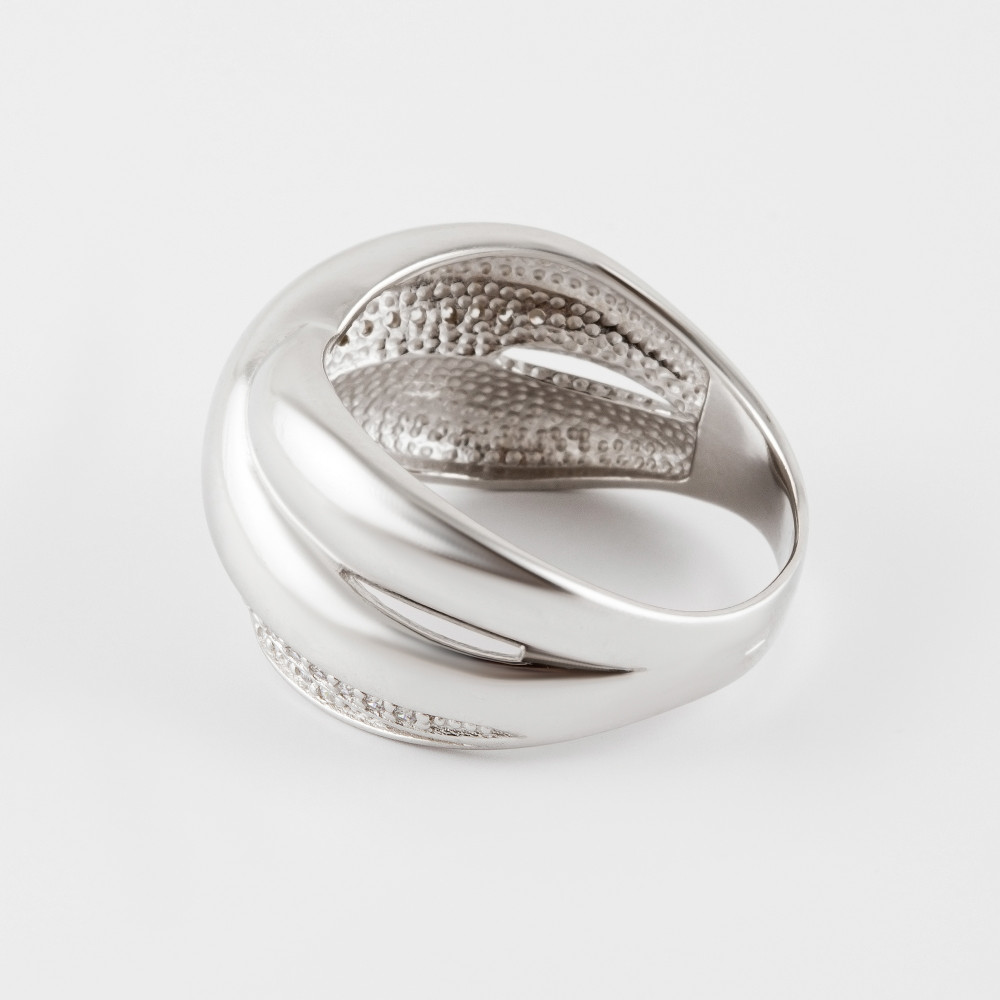 Серебряное кольцо Вознесенский  со вставками (фианит) 6В10-0006, размеры от 15 до 21
