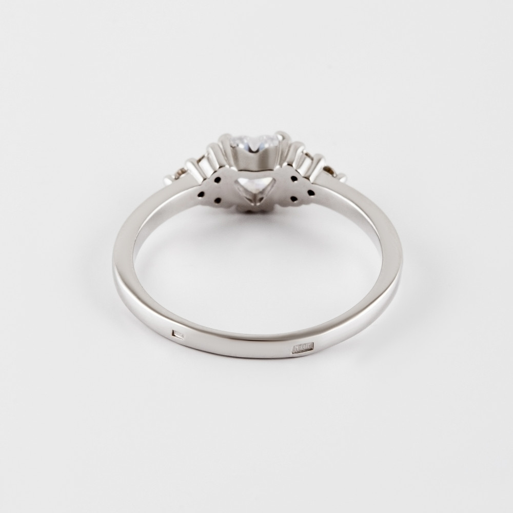 Серебряное кольцо Вознесенский  со вставками (фианит) 6В10-0006, размеры от 15 до 21