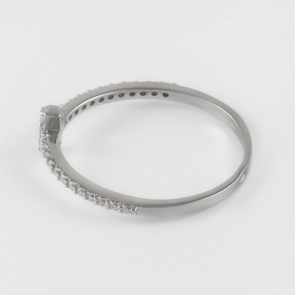 Серебряное кольцо Вознесенский  со вставками (фианит) 6В10-1014, размеры от 15 до 21