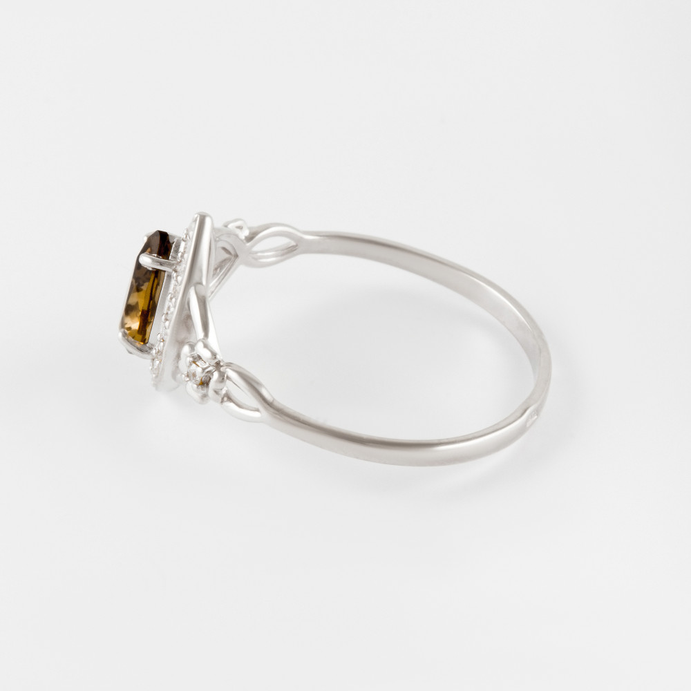 Серебряное кольцо Efremof  со вставками (кристалл и фианит) ЮП1015010906кстр, размеры от 16 до 20