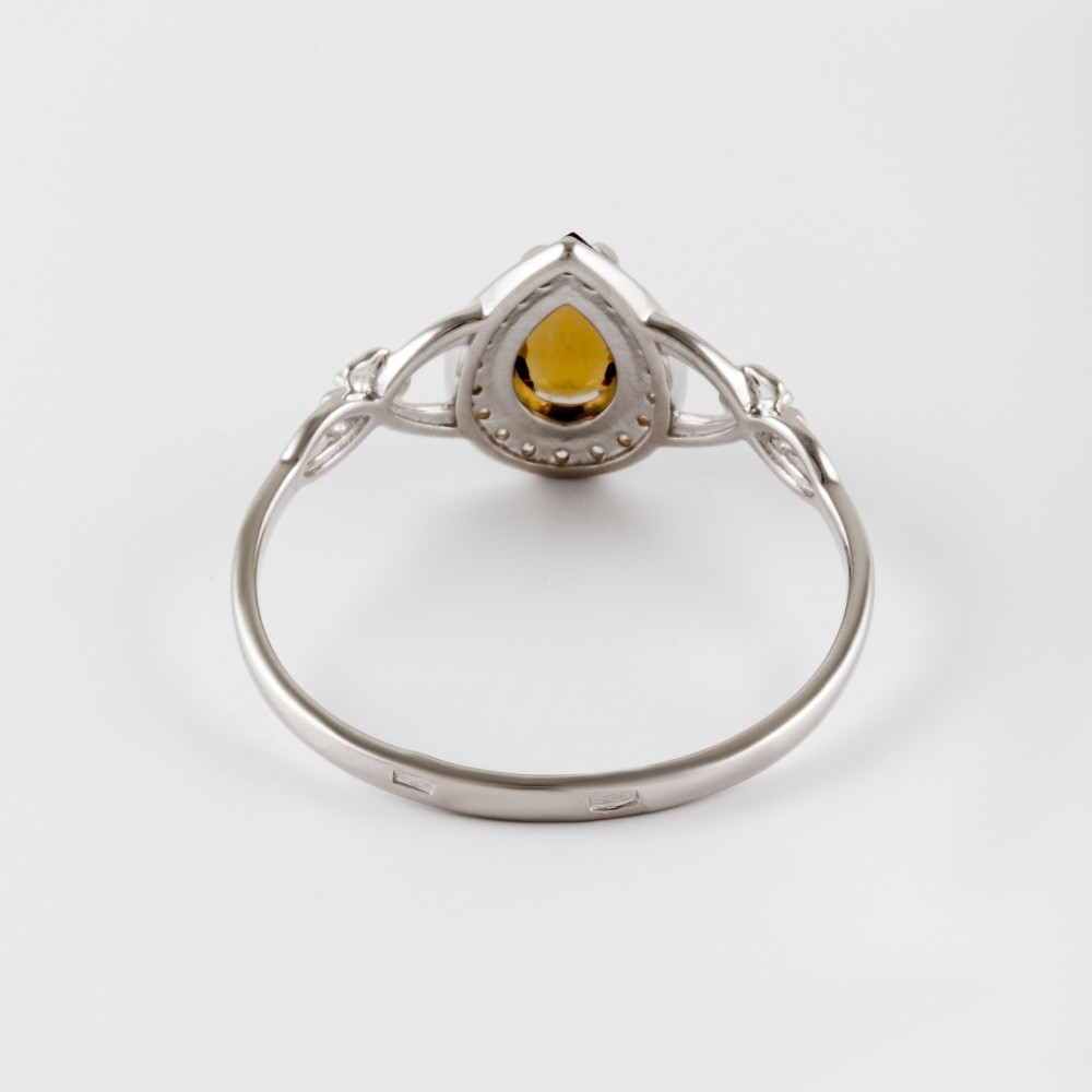Серебряное кольцо Efremof  со вставками (кристалл и фианит) ЮП1015010906кстр, размеры от 16 до 20