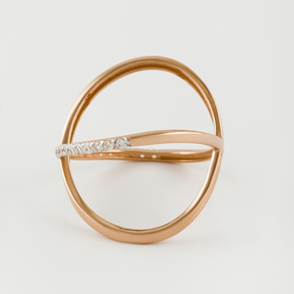 Золотое кольцо Дельта (delta) из красного золота 585 пробы ДП1100964