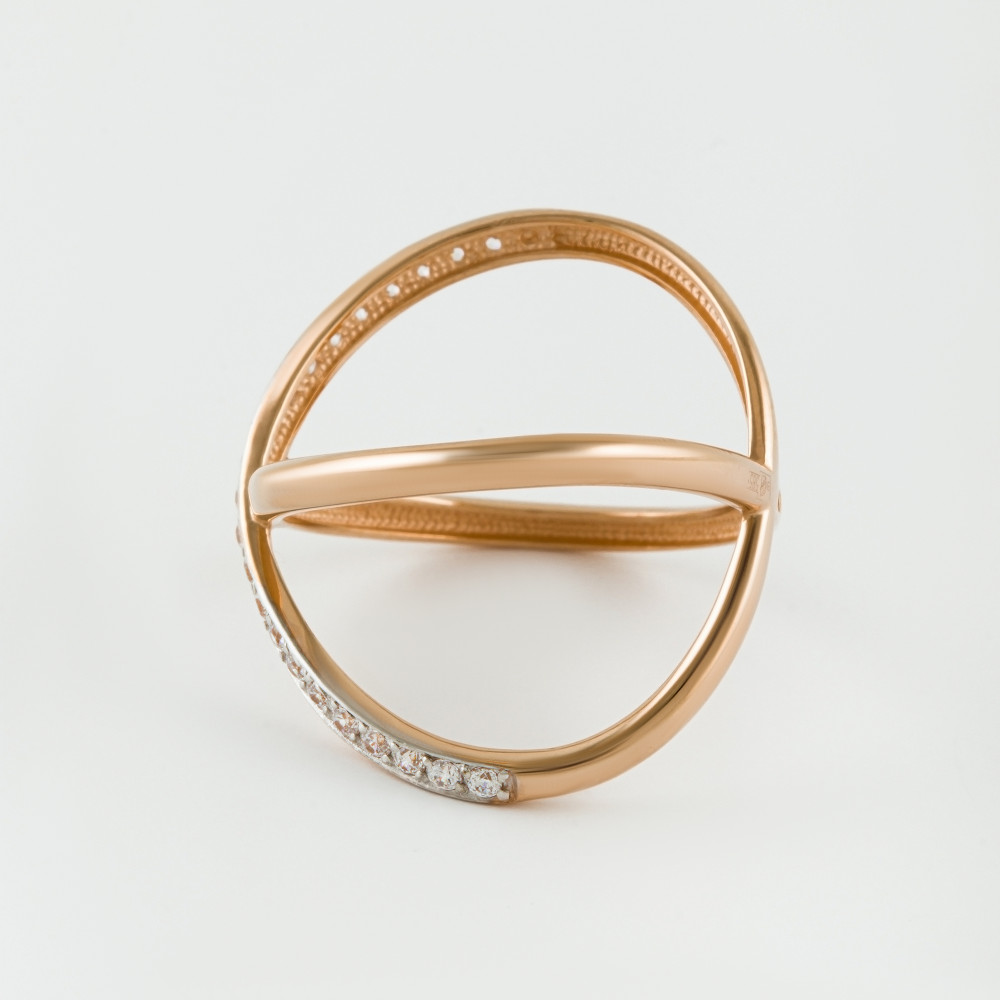 Золотое кольцо Дельта (delta) из красного золота 585 пробы ДП1100965