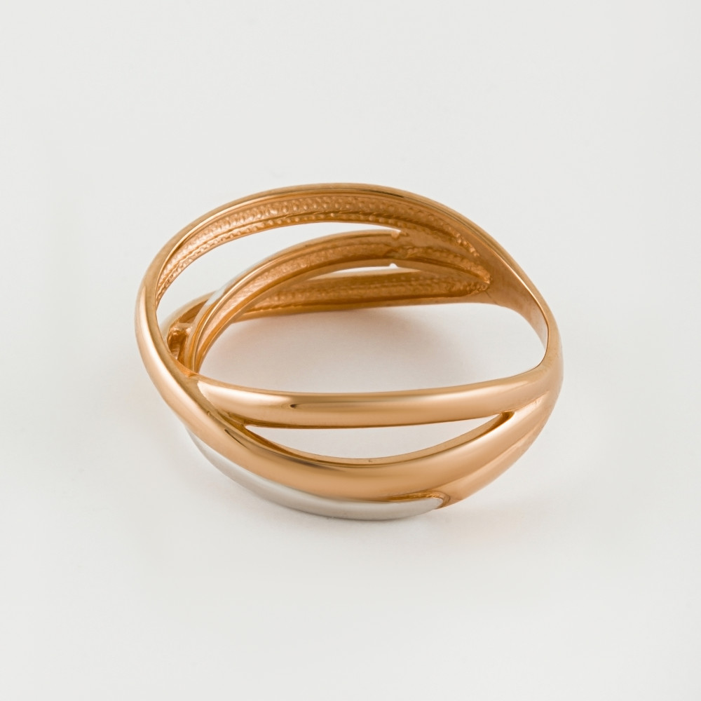 Золотое кольцо Дельта (delta) из красного золота 585 пробы ДП211809