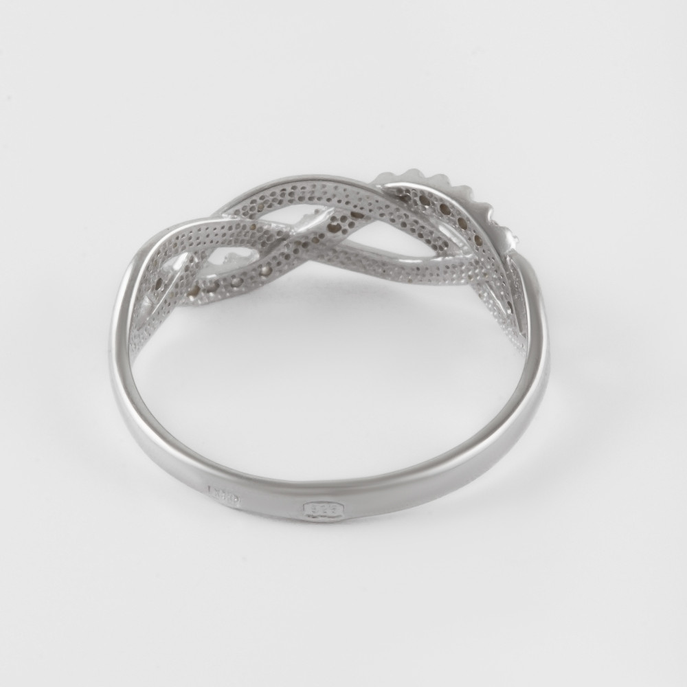 Серебряное кольцо Efremof  со вставками (фианит) ЮП1010010055, размеры от  до 20.5
