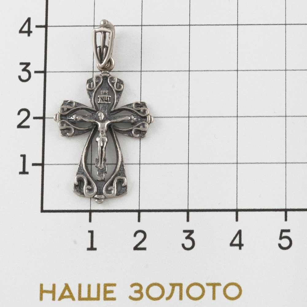 Серебряный крест Кубачи КБК065