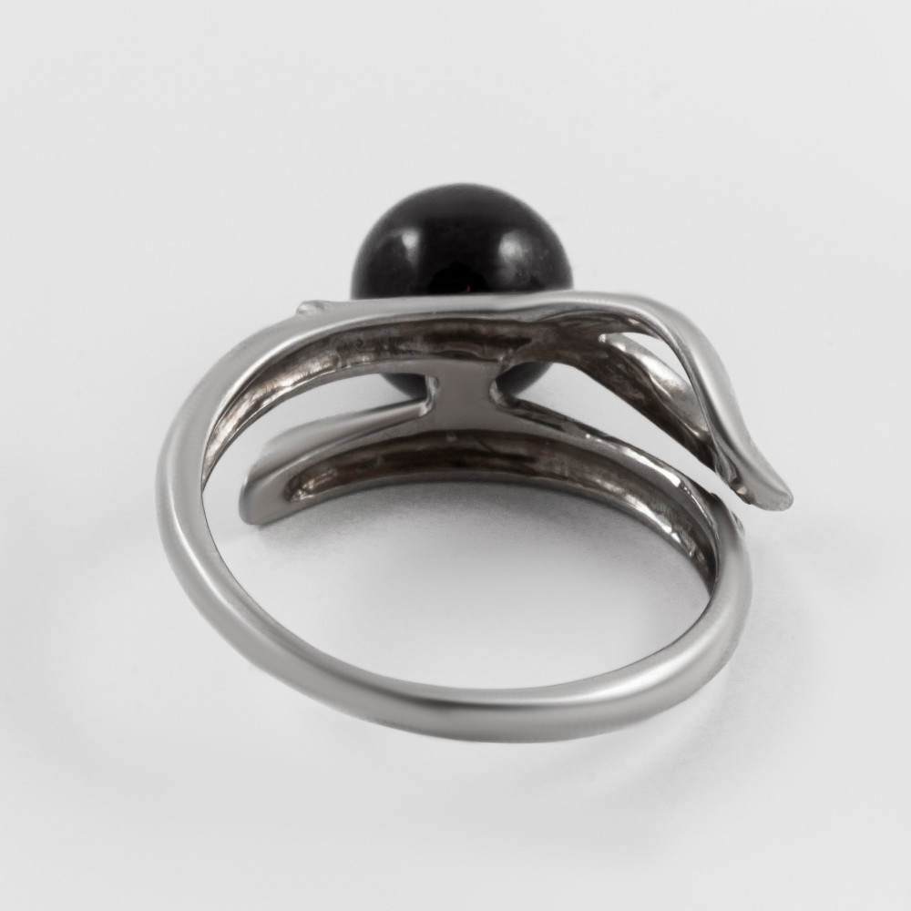 Серебряное кольцо Чешские гранаты со вставками из полудрагоценных камней (гранат) 1Ч107211, размеры от 18 до 18