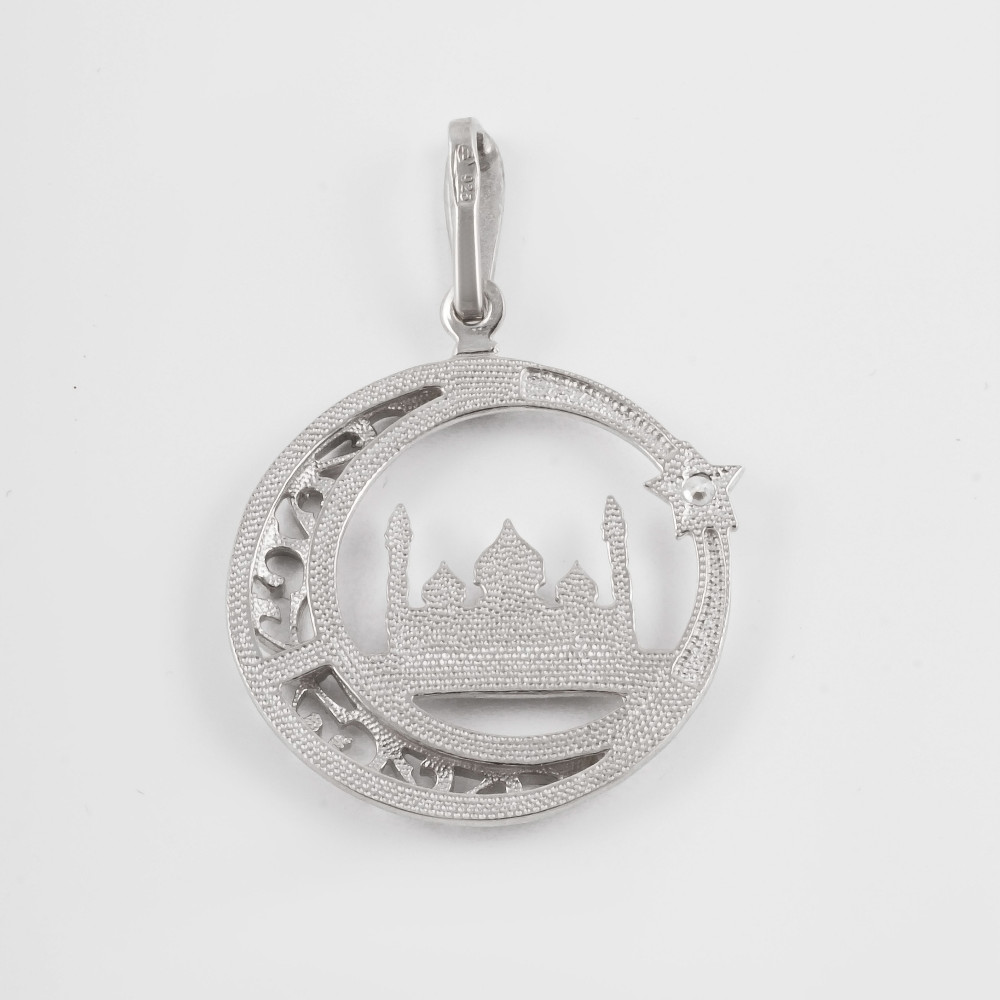 Серебряная мечеть Амбер  со вставками (фианит) АБ3205596