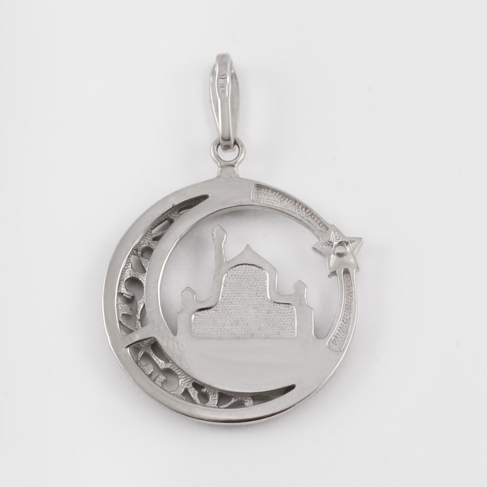 Серебряная мечеть Амбер  со вставками (фианит) АБ3205504