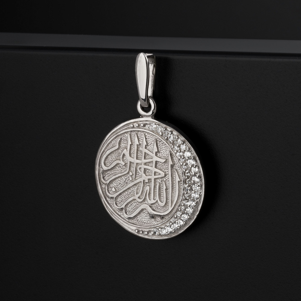 Серебряная мечеть Амбер  со вставками (фианит) АБ3205623