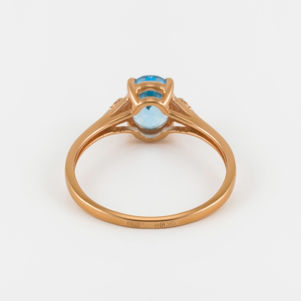 Золотое кольцо Большаков из красного золота 585 пробы БШ1675