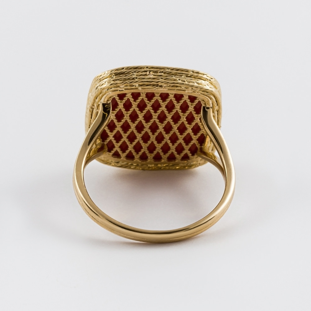 Золотое кольцо Випголд из красного золота 585 пробы ВПКЛ00010793