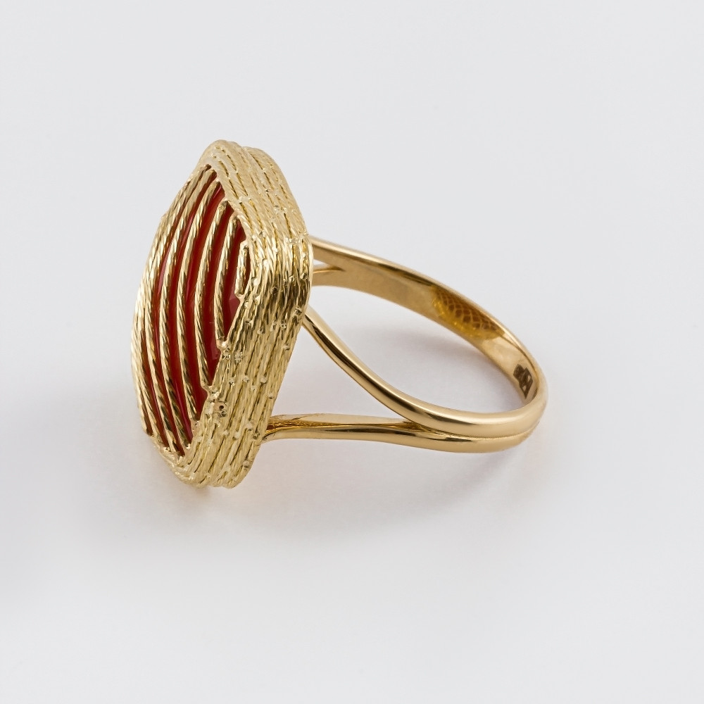 Золотое кольцо Випголд из красного золота 585 пробы ВПКЛ00010793