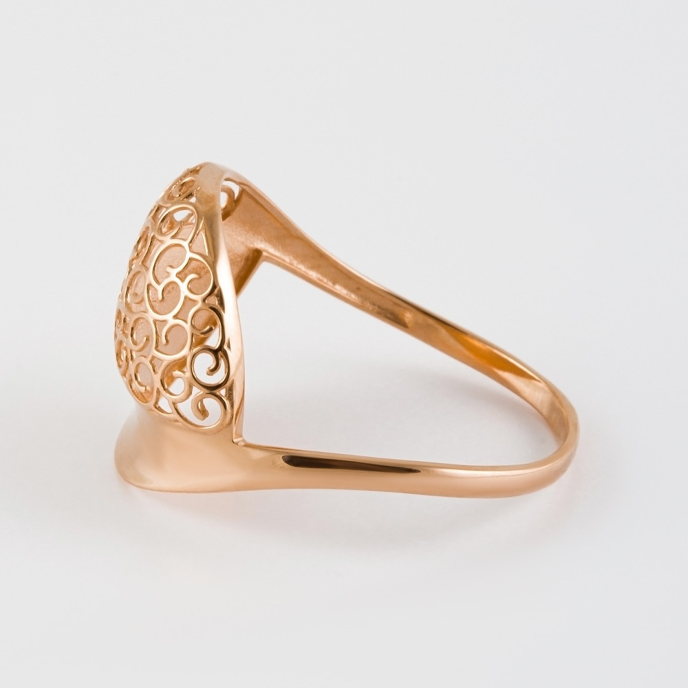 Золотое кольцо Алекси из красного золота 585 пробы А3012097