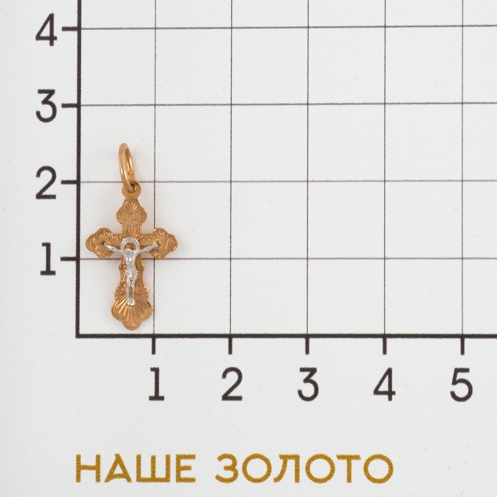 Золотой крест Золотая подкова из красного золота 585 пробы ЯВ80317Р