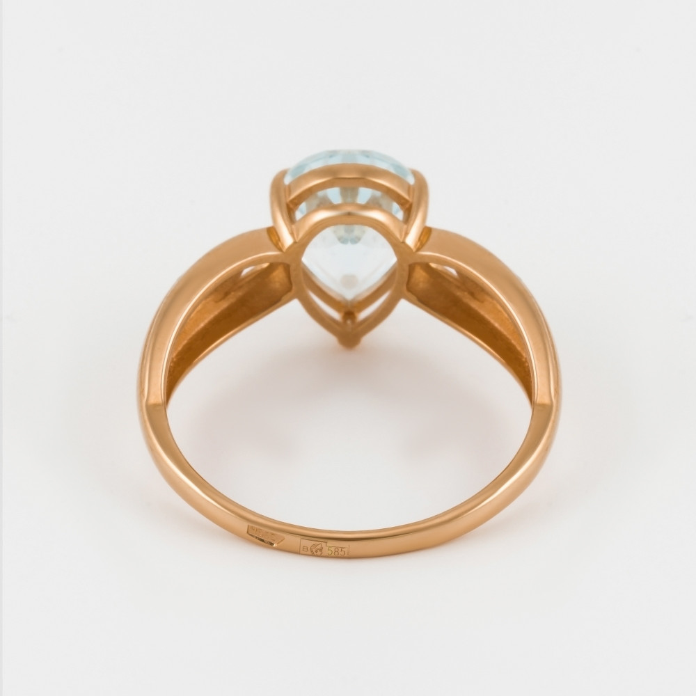 Золотое кольцо Большаков из красного золота 585 пробы БШ1779