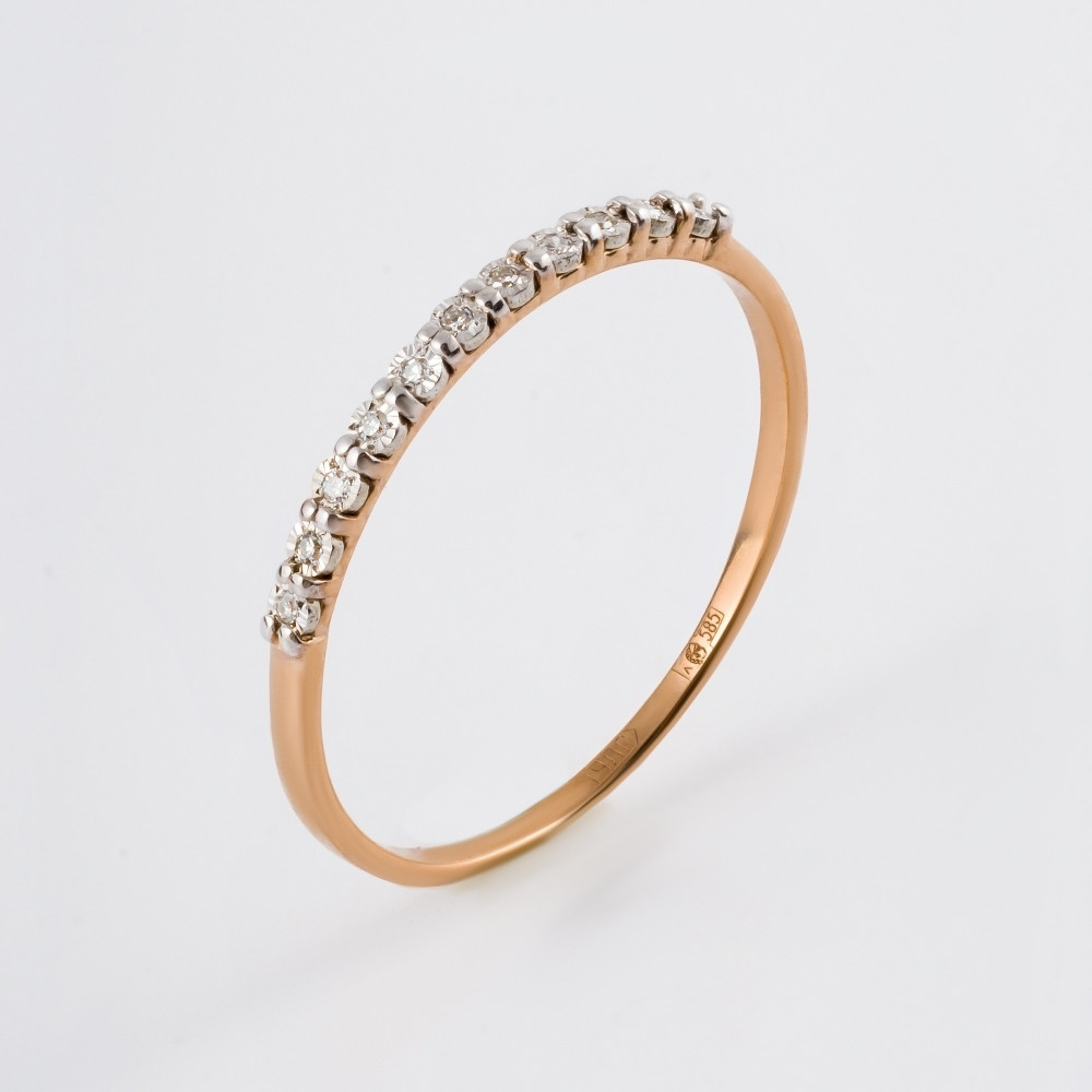 Золотое кольцо Альфа-карат из красного золота 585 пробы КР3216206/9