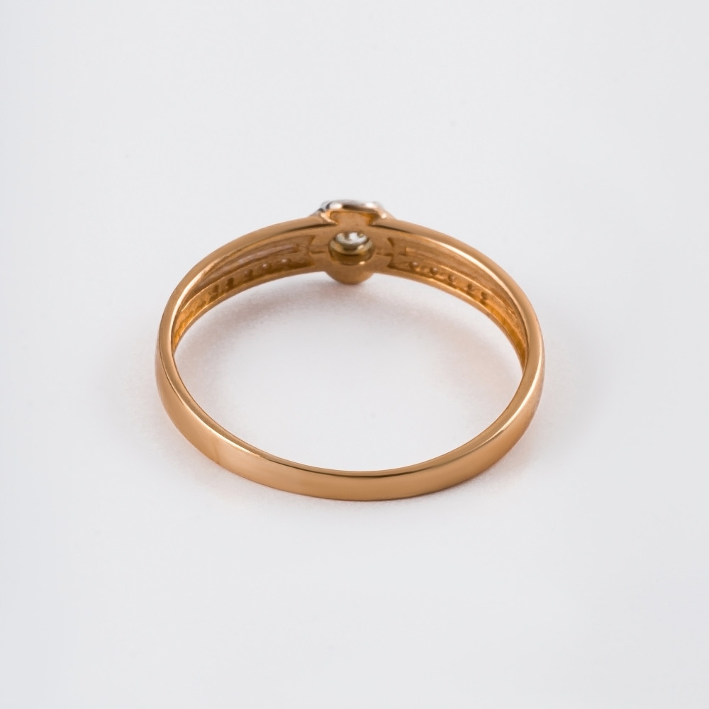 Золотое кольцо Альфа-карат из красного золота 585 пробы КР3217558/9