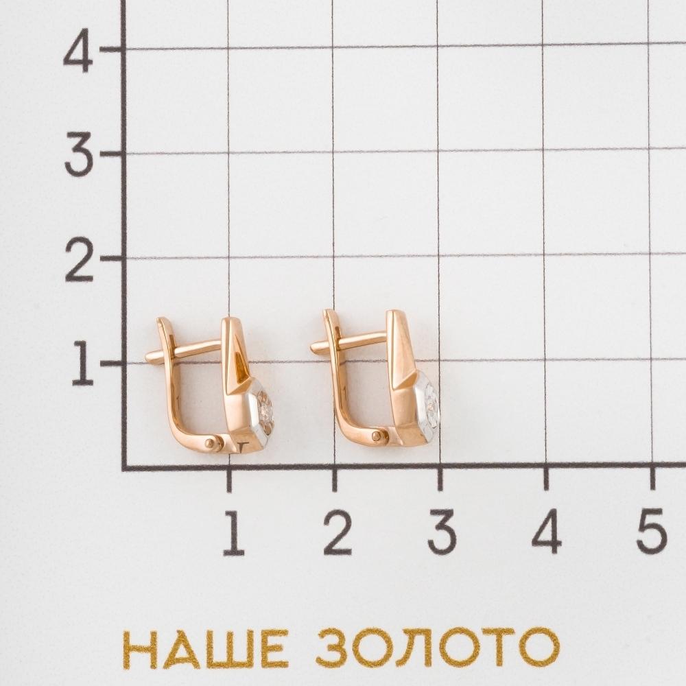 Золотые серьги New gold из красного золота 585 пробы НЮ09491002010010004