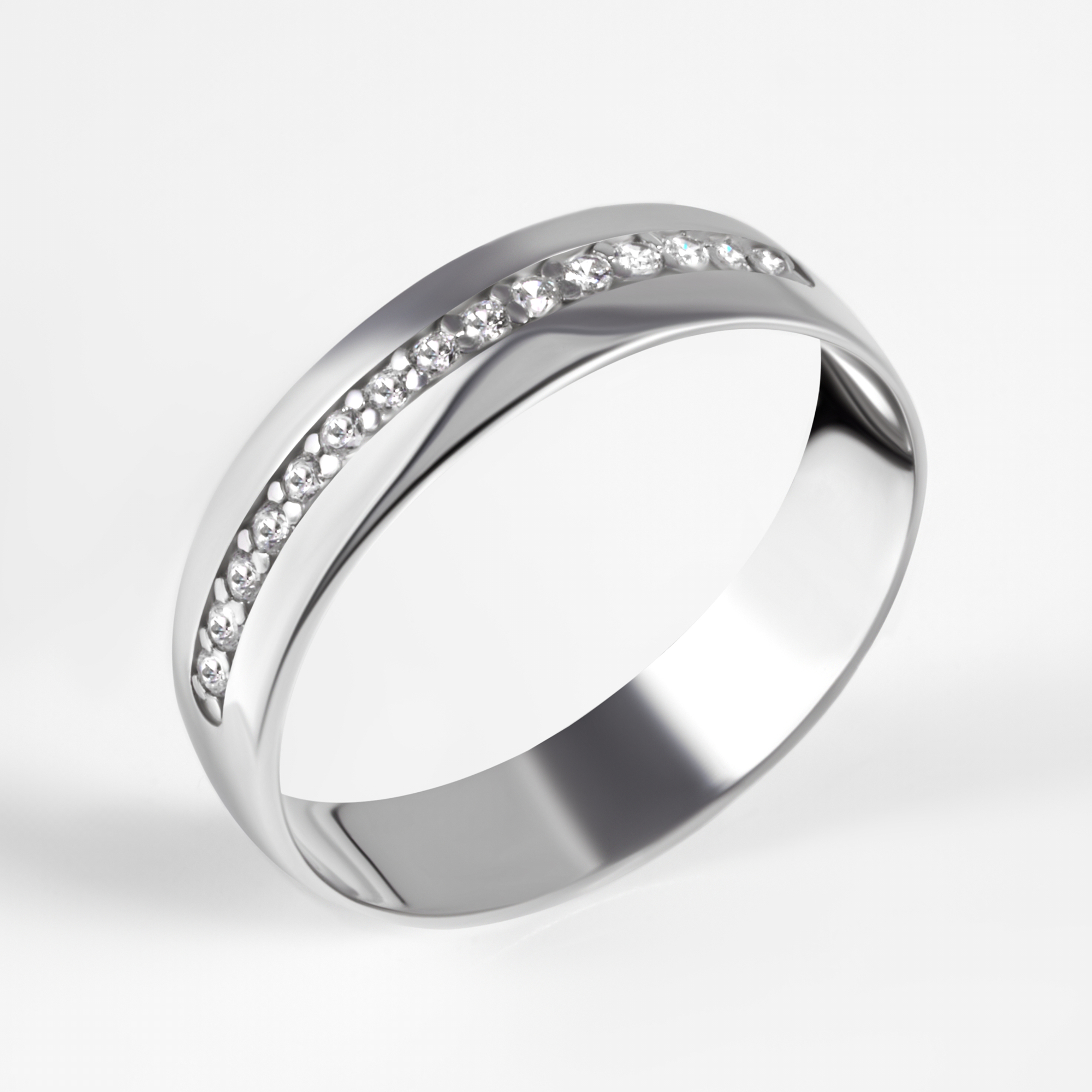 Серебряное кольцо обручальное Светлов К814-0063-23-01
