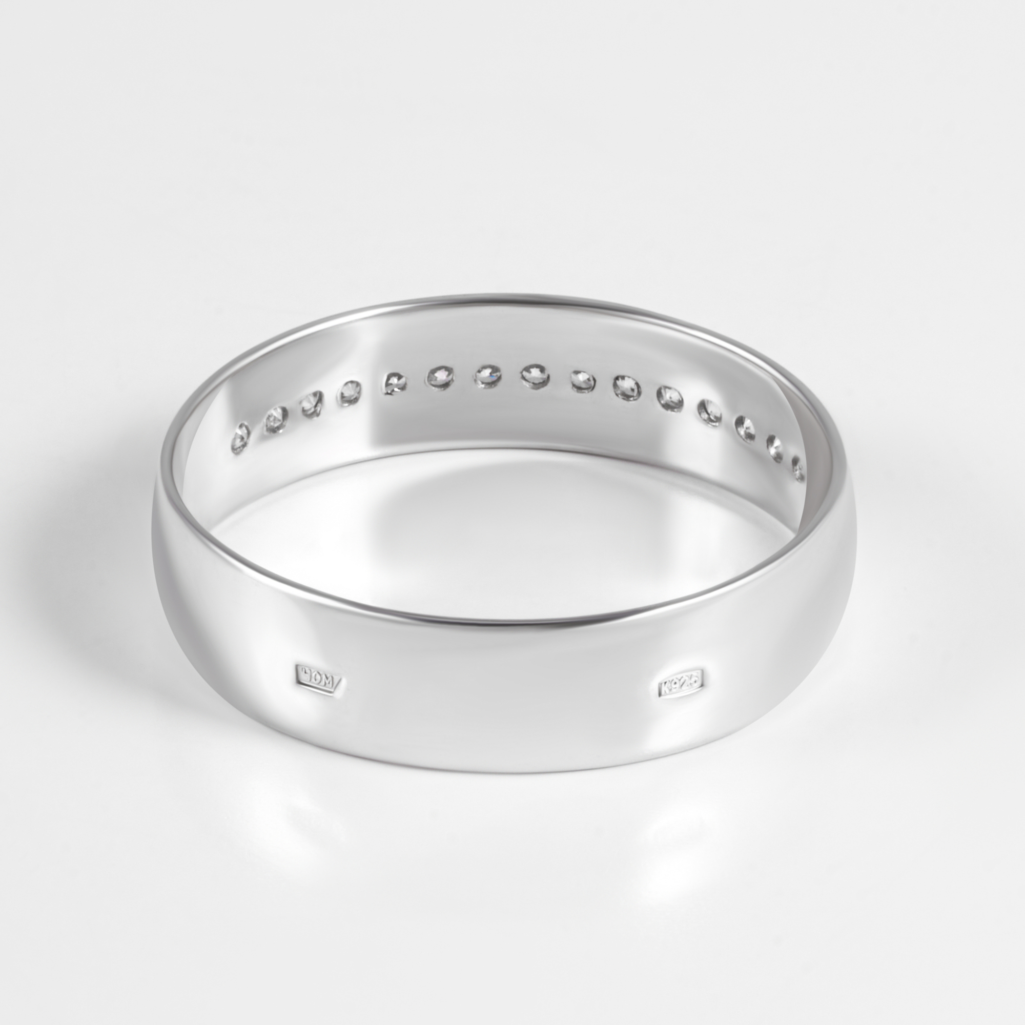 Серебряное кольцо обручальное Светлов К814-0063-23-01