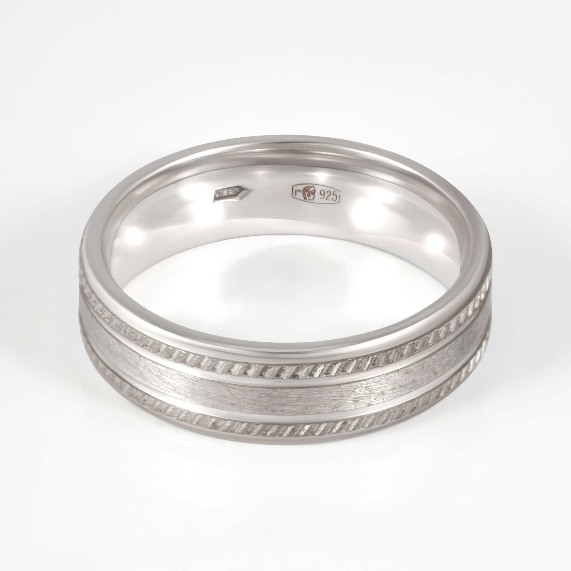 Серебряное кольцо обручальное Тимофеев ТМАГМ274Б