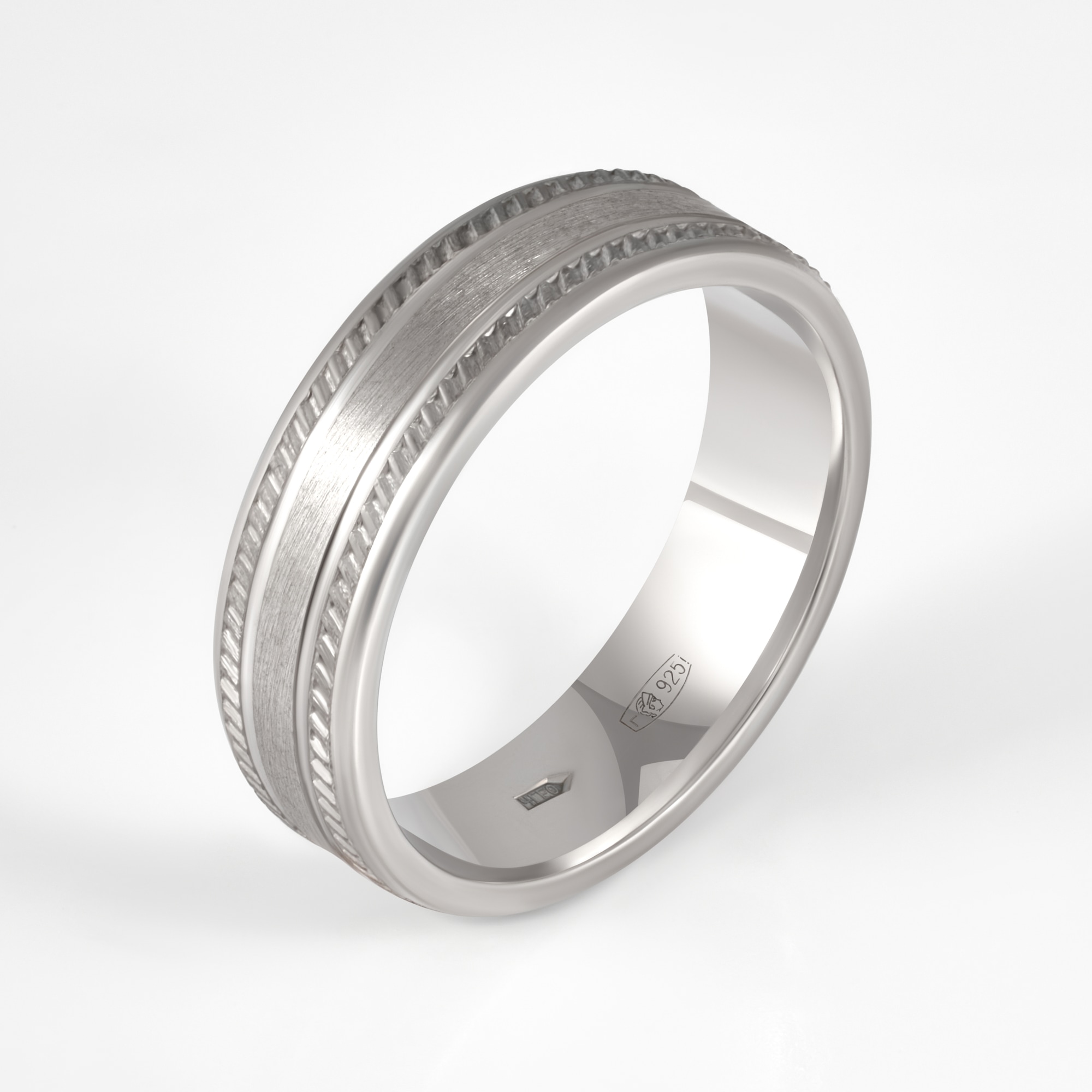 Серебряное кольцо обручальное Тимофеев ТМАГМ274Б