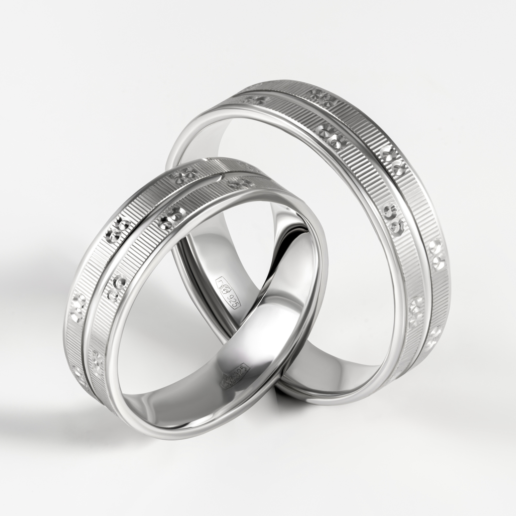 Серебряное кольцо обручальное Тимофеев ТМАГМ89Б