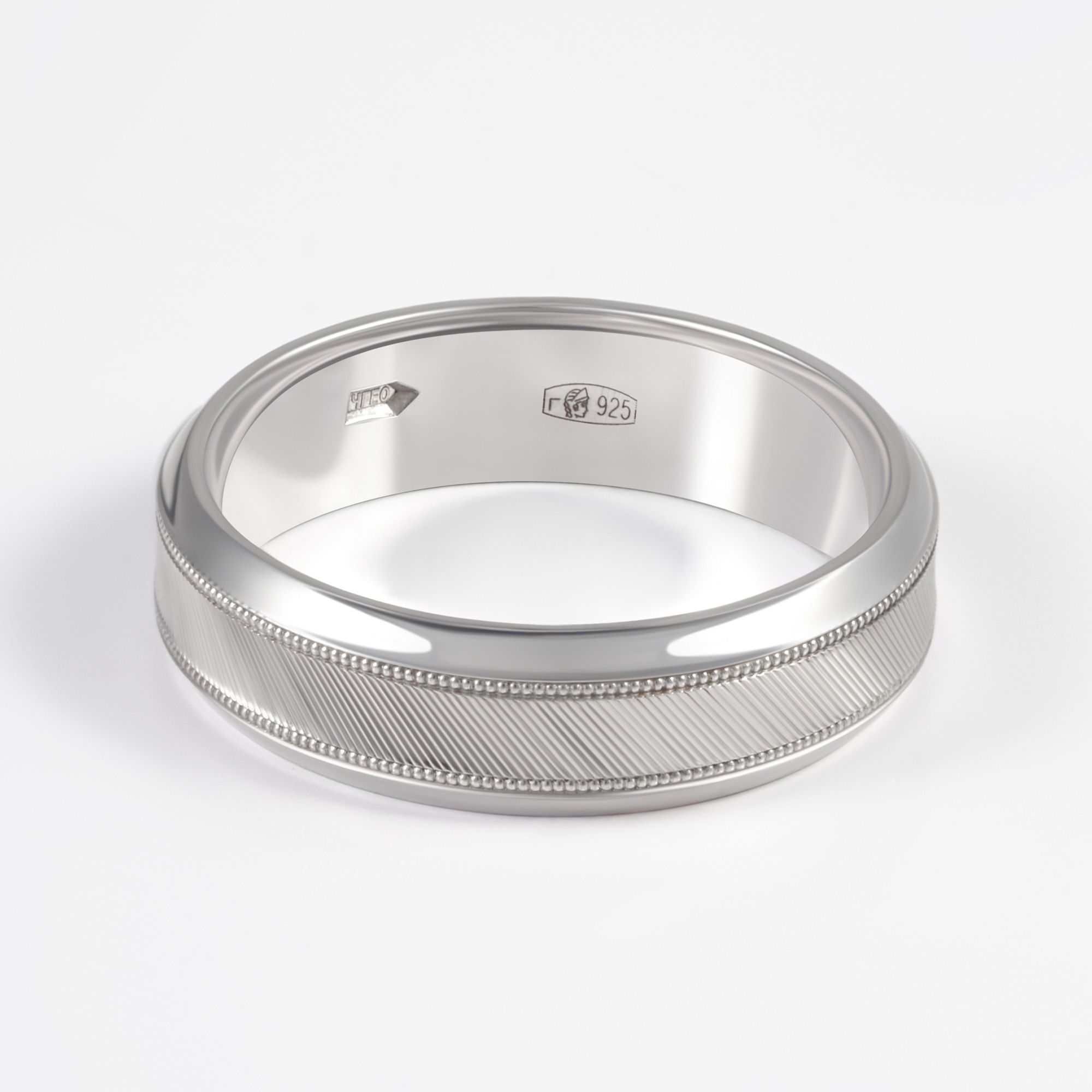 Серебряное кольцо обручальное Тимофеев ТМАГМ270Б