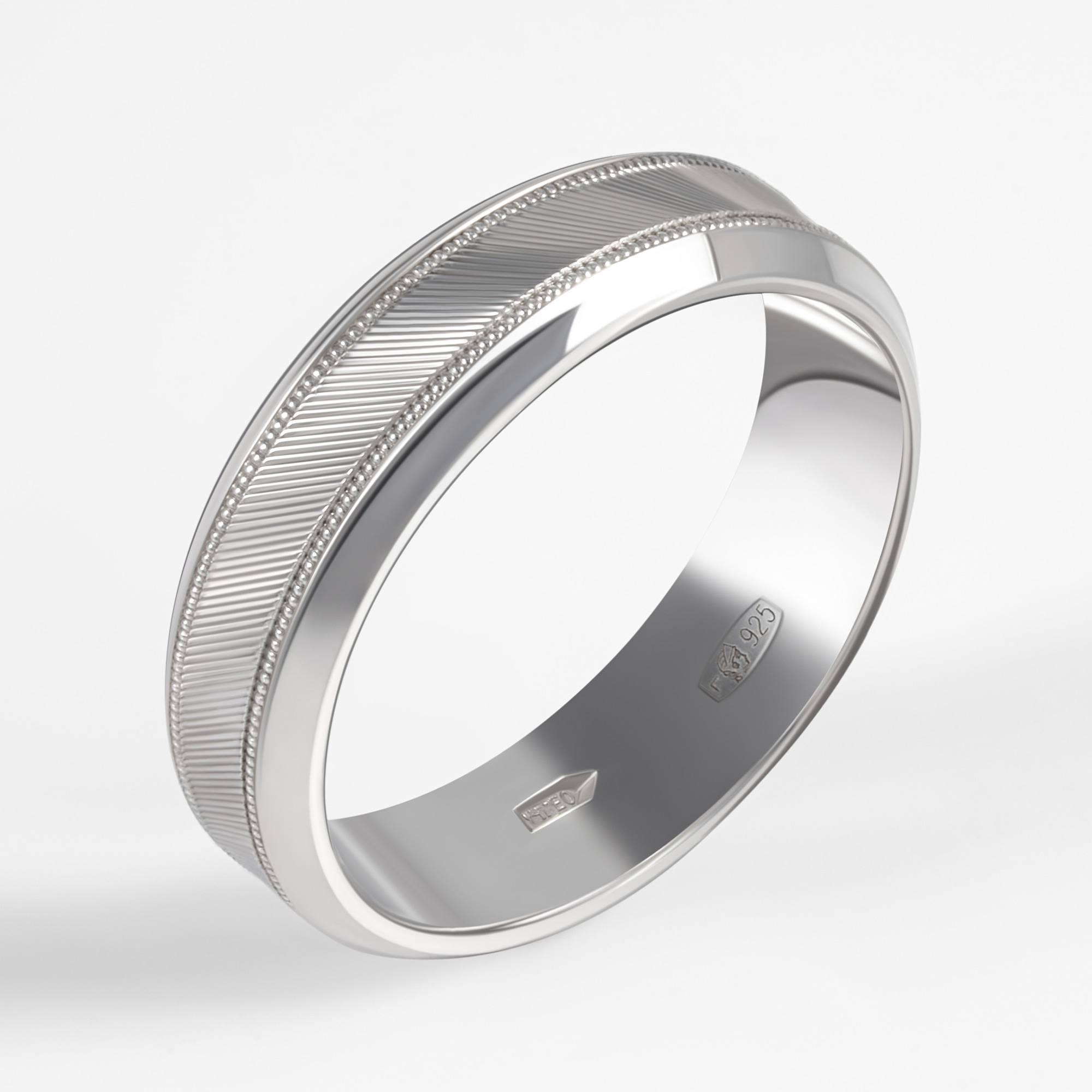 Серебряное кольцо обручальное Тимофеев ТМАГМ270Б
