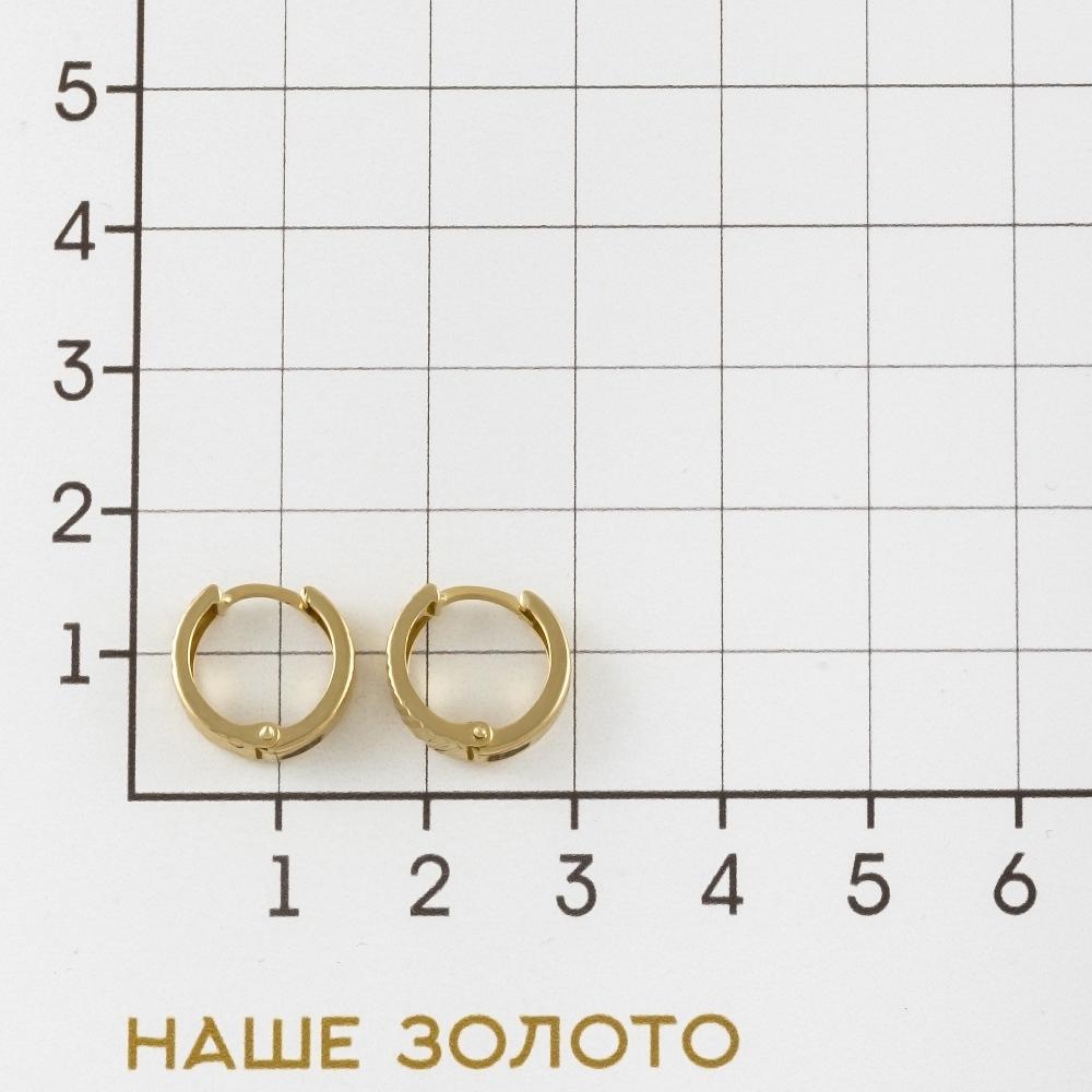Золотые серьги конго Випголд из красного золота 585 пробы ВПСС10300Г