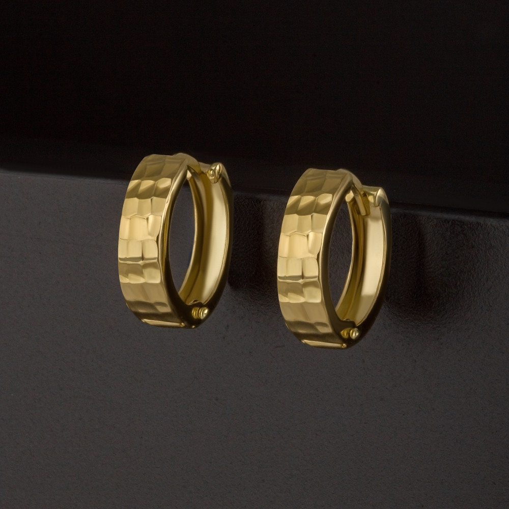 Золотые серьги конго Випголд из красного золота 585 пробы ВПСС10301Г