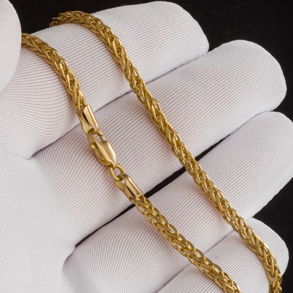 Золотая цепочка Випголд из красного золота 585 пробы ВПЦ3949ГЛС4