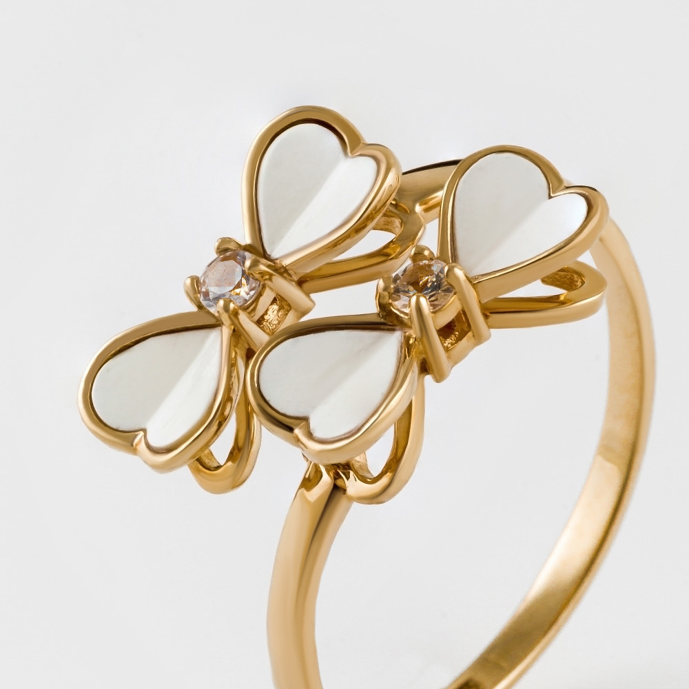Золотое кольцо Роберто браво из красного золота 585 пробы РВВДР000029-00