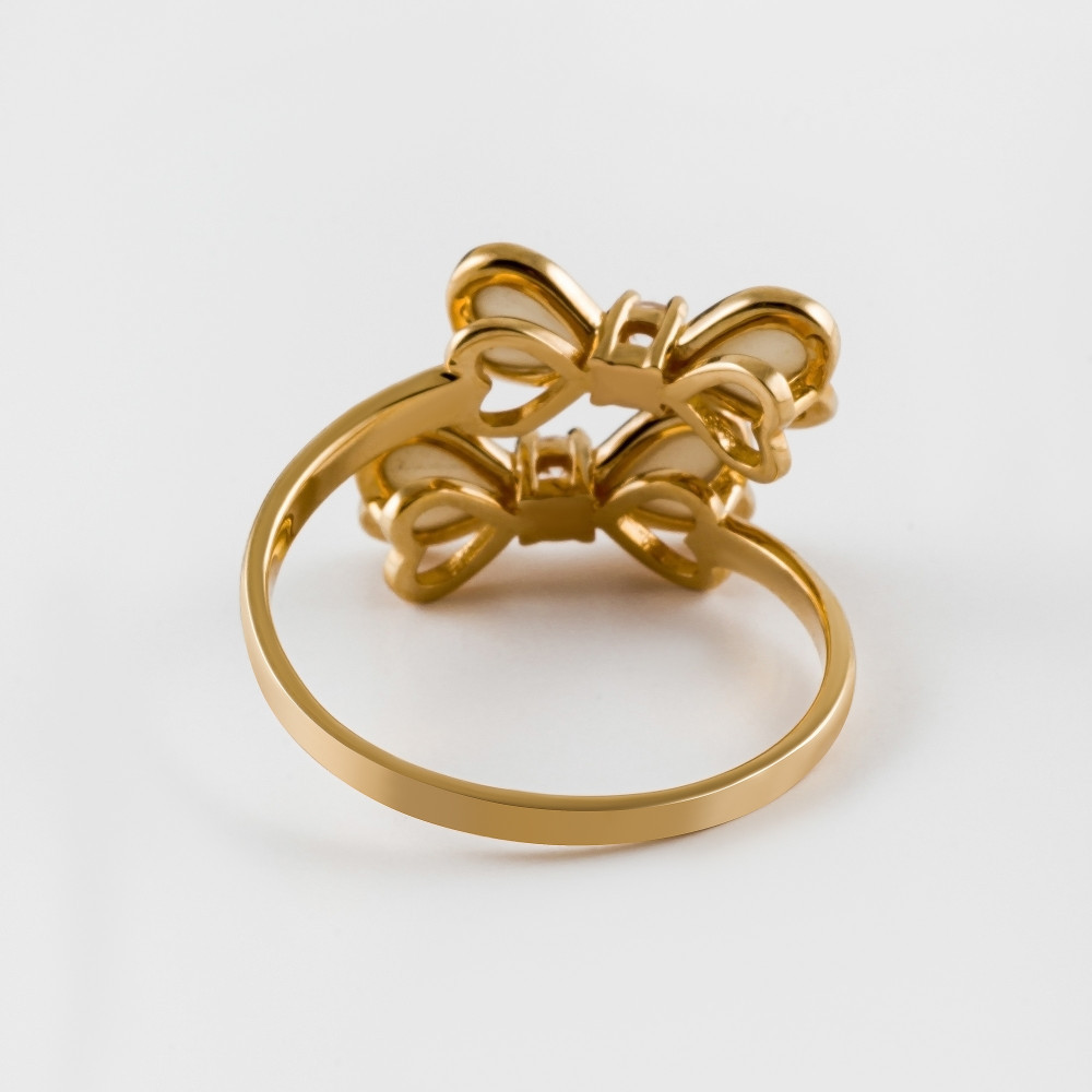 Золотое кольцо Роберто браво из красного золота 585 пробы РВВДР000029-00