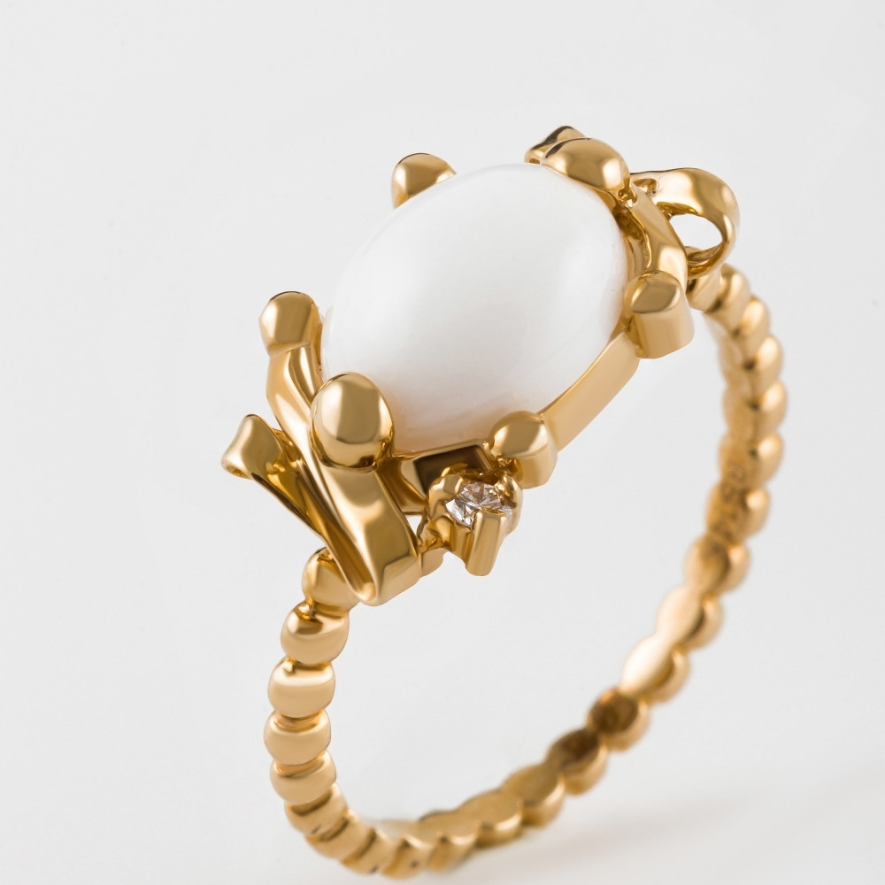 Золотое кольцо Роберто браво из красного золота 585 пробы РВВДР000008-00