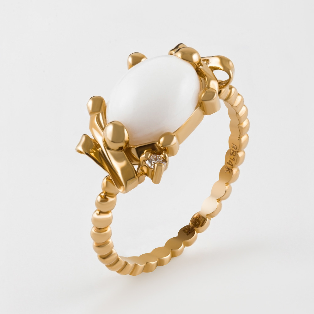 Золотое кольцо Роберто браво из красного золота 585 пробы РВВДР000008-00