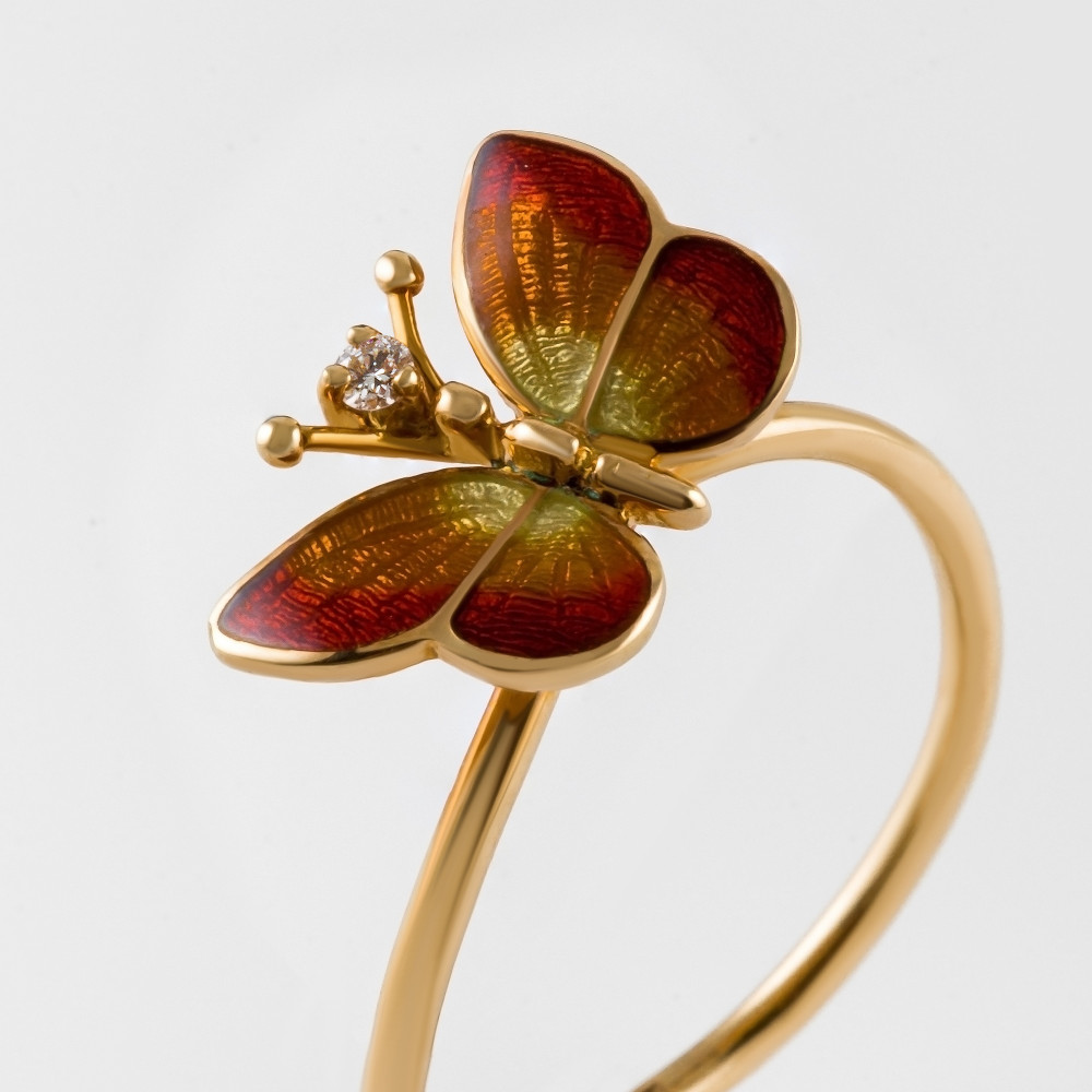 Золотое кольцо Роберто браво из красного золота 585 пробы РВНАХР0059-00