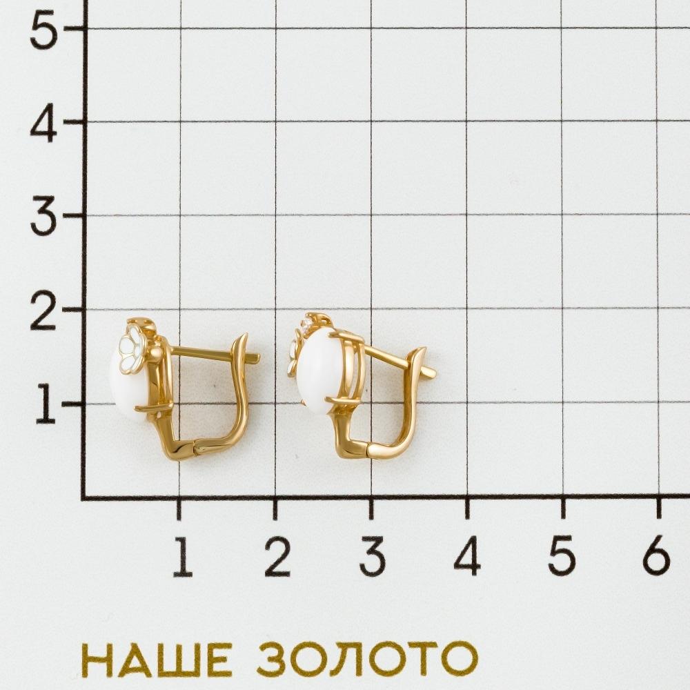 Золотые серьги Роберто браво из красного золота 585 пробы РВВДЕ000023-00