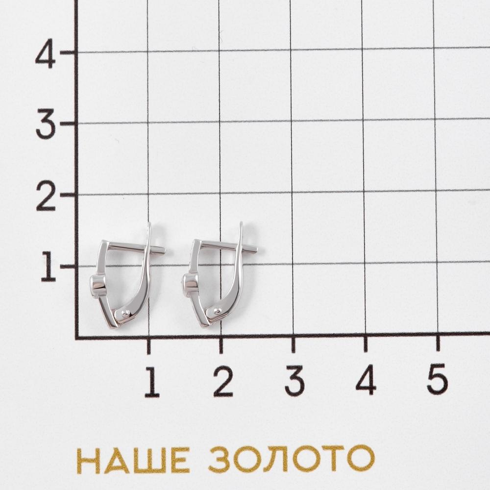 Серебряные серьги детские Вероника  со вставками (фианит) 3ВС630-1213ГЛ
