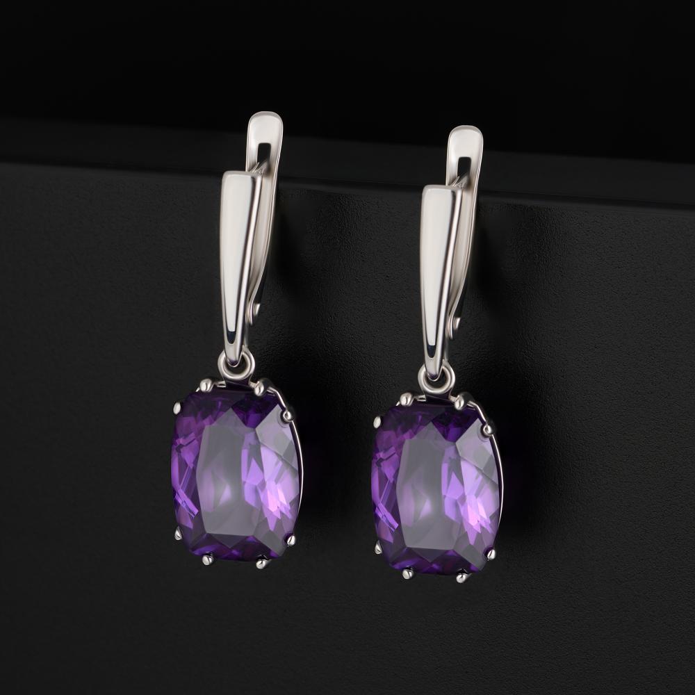 Серебряные серьги подвесные Инталия ИТ204992-001-0019
