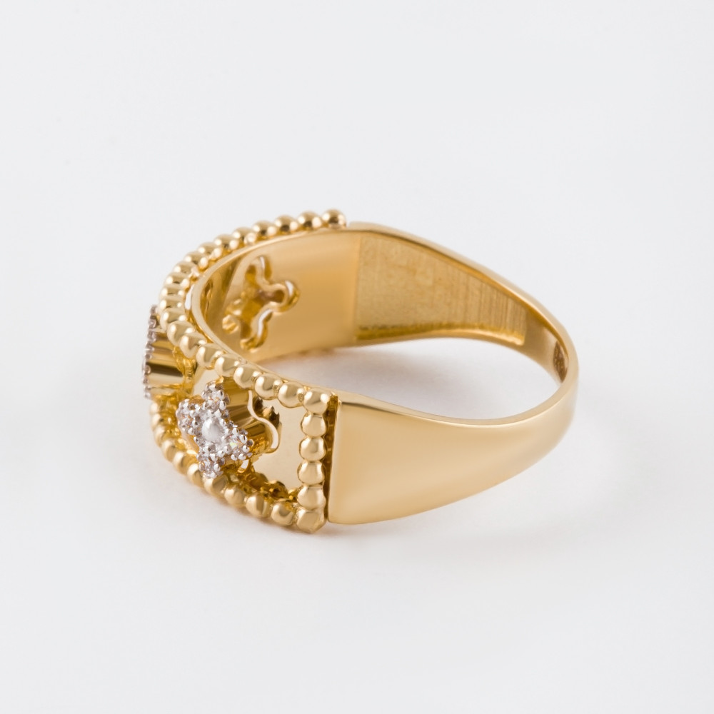 Золотое кольцо Випголд из красного золота 585 пробы ВПКЛ0951