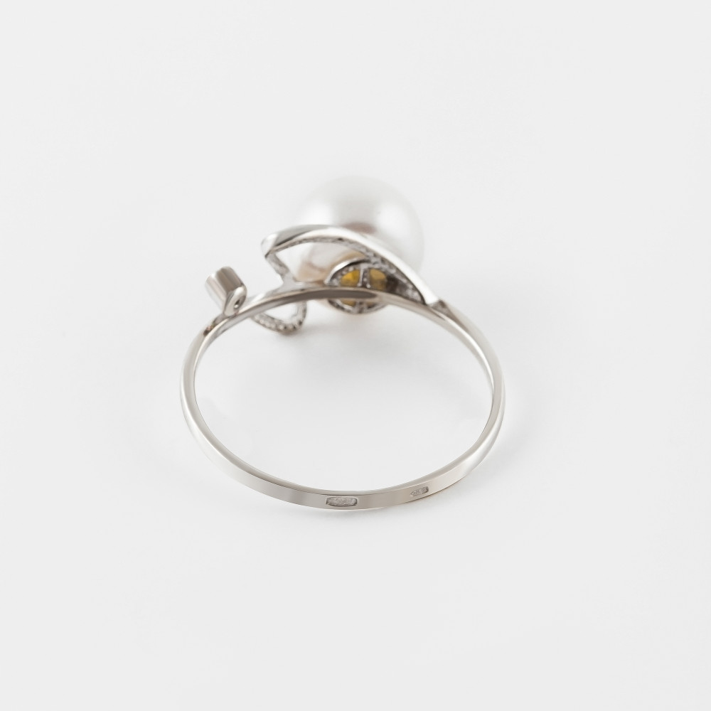Серебряное кольцо Defleur  со вставками ( и фианит) ФЖ27048.1С, размеры от 15.5 до 18.5