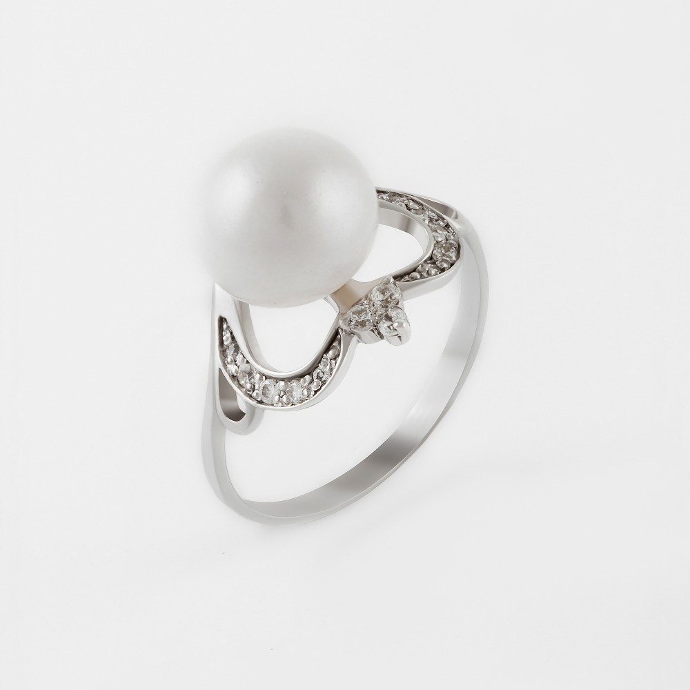 Серебряное кольцо Defleur  со вставками ( и фианит) ФЖ51532.1С, размеры от 16.5 до 19.5