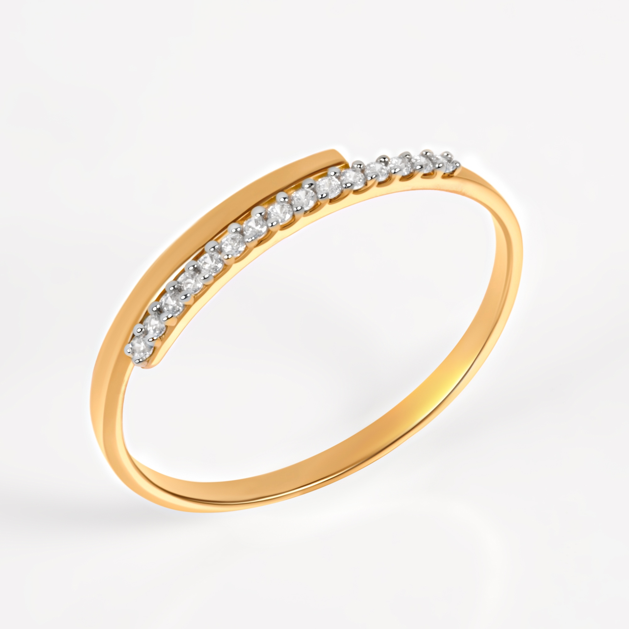 Золотое кольцо Золотая подкова из красного золота 585 пробы ЯВ822050